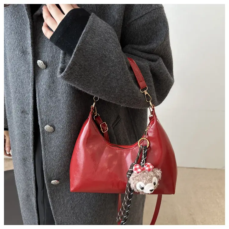 Red Crossbody Bag Women's 2024 New Autumn Winter — feature 8