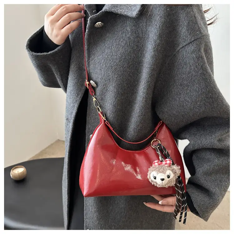 Red Crossbody Bag Women's 2024 New Autumn Winter — feature 9
