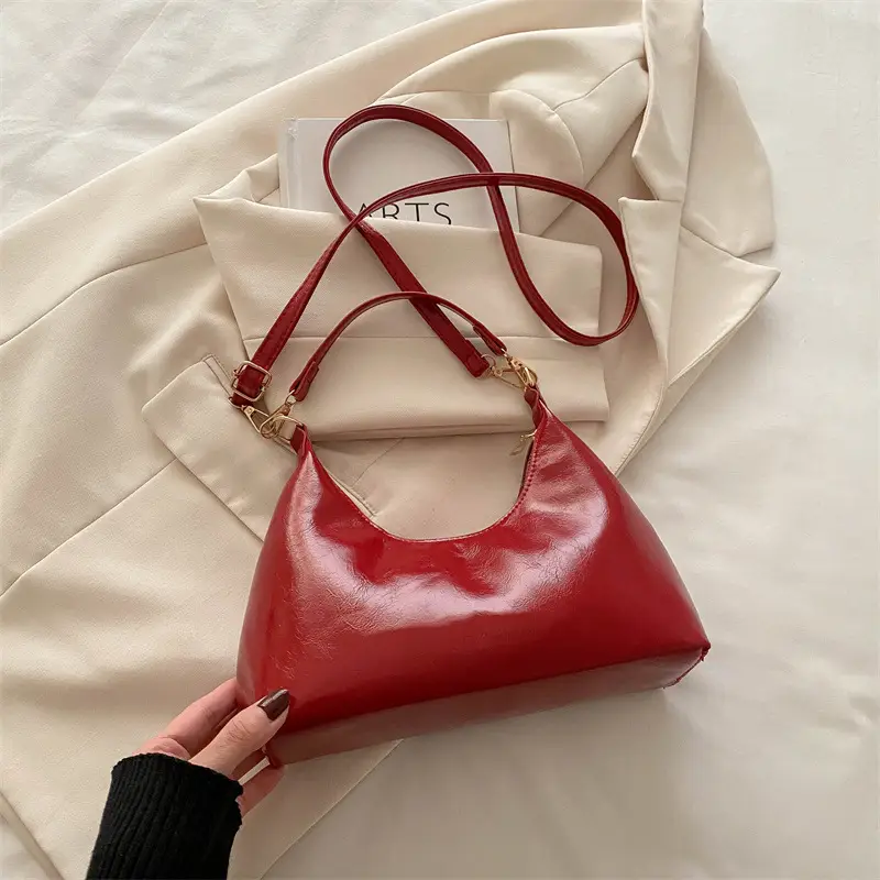 Red Crossbody Bag Women's 2024 New Autumn Winter - Image 6