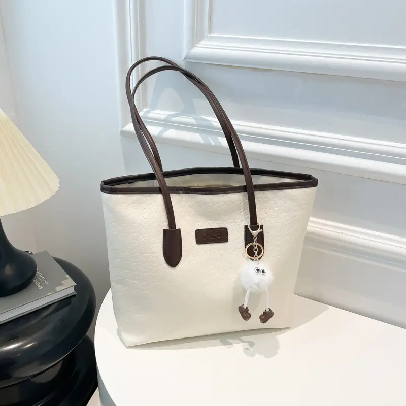 Black Houndstooth Tote Bag for Women 2024 - Image 8