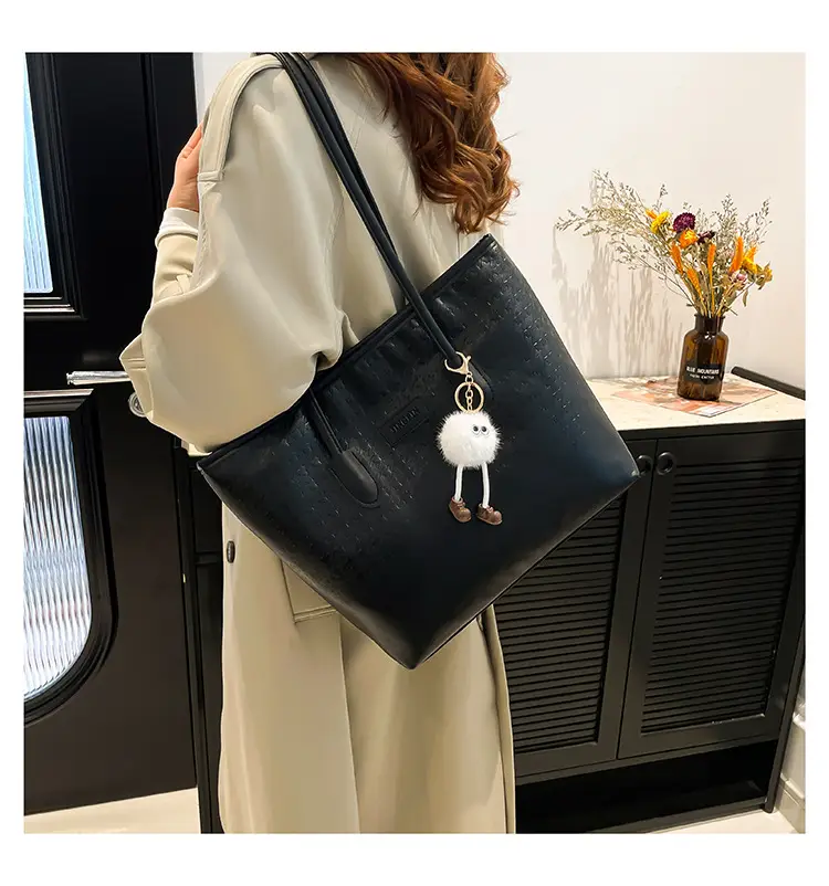 Black Houndstooth Tote Bag for Women 2024 — feature 19