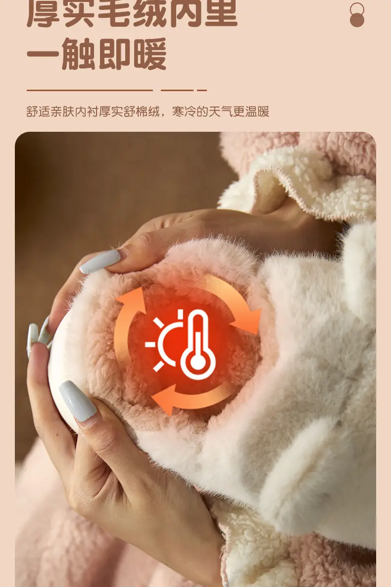 Cotton Slippers with Heel for Men and Women Couple Mao Mao Shoes Non-slip Warm Winter Home fleece-lined Thickened Cute Bear Cotton Shoes — feature 5