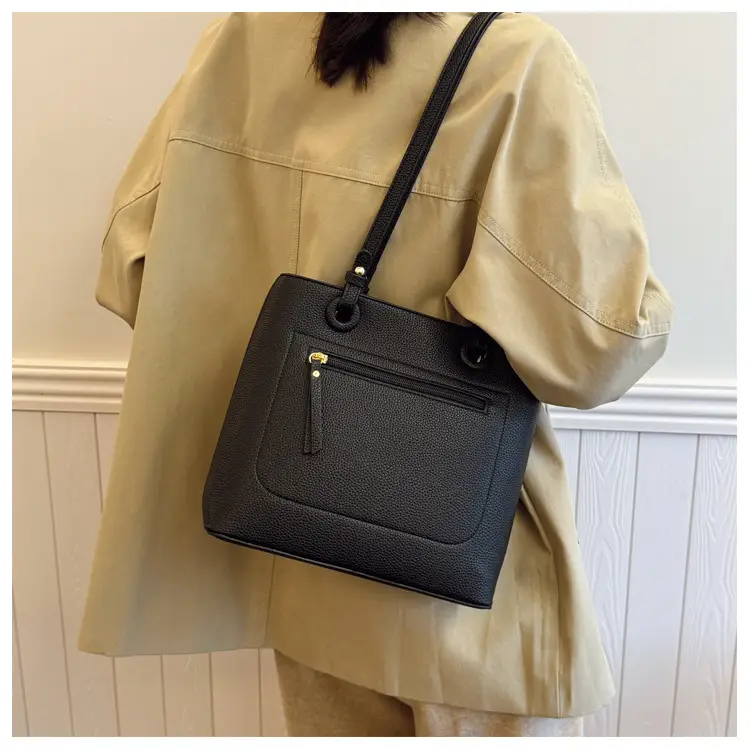 Women's Large Capacity Tan Shoulder Tote Bag 2024 — feature 14