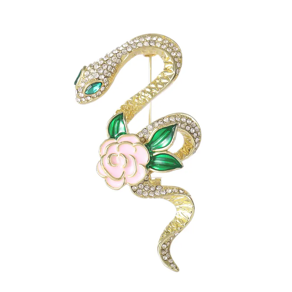 Luxury Gold Snake Niche Brooch for Women - Image 15