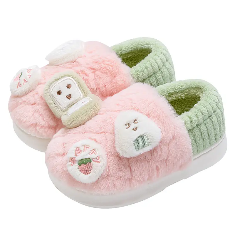 Cotton Slippers for Boys and Girls, 2026 New Winter Model, Warm Indoor Home Slippers for Children, with Heel Coverage for Boys - Image 9