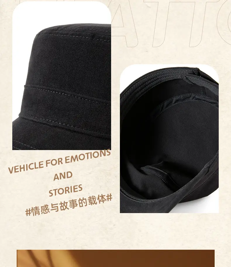 Men Women Oversized Adjustable Baseball Caps Black — feature 14