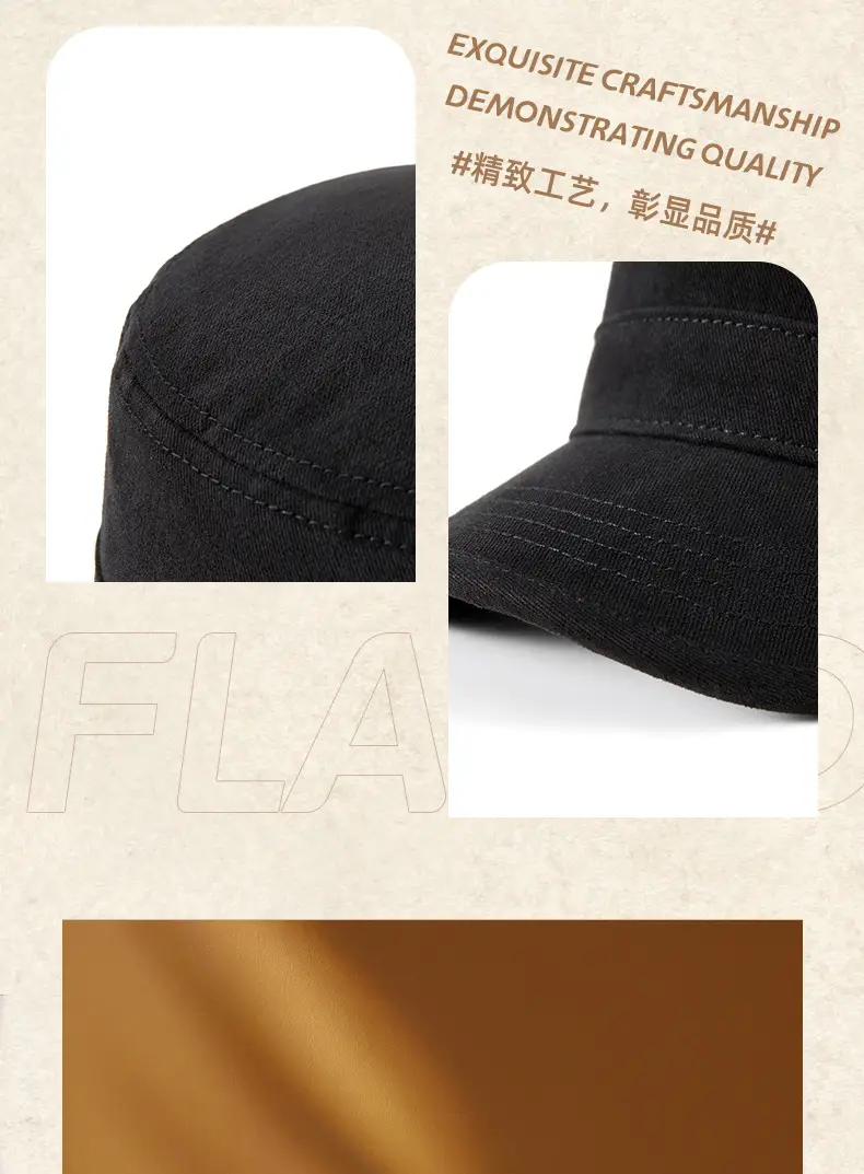 Men Women Oversized Adjustable Baseball Caps Black — feature 20