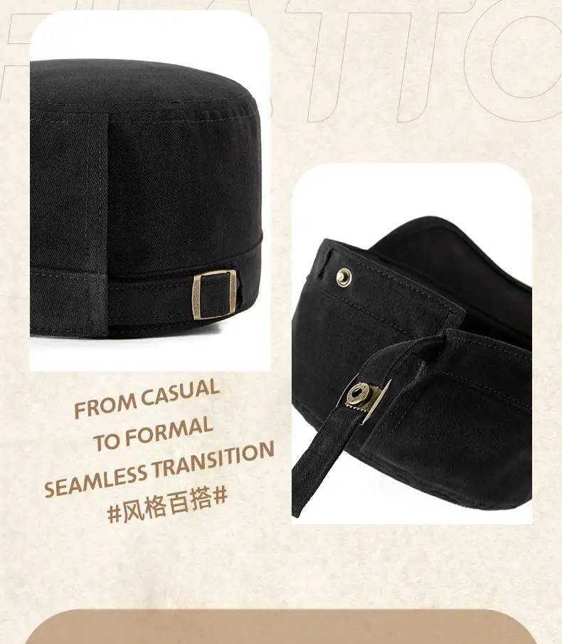 Men Women Oversized Adjustable Baseball Caps Black — feature 27