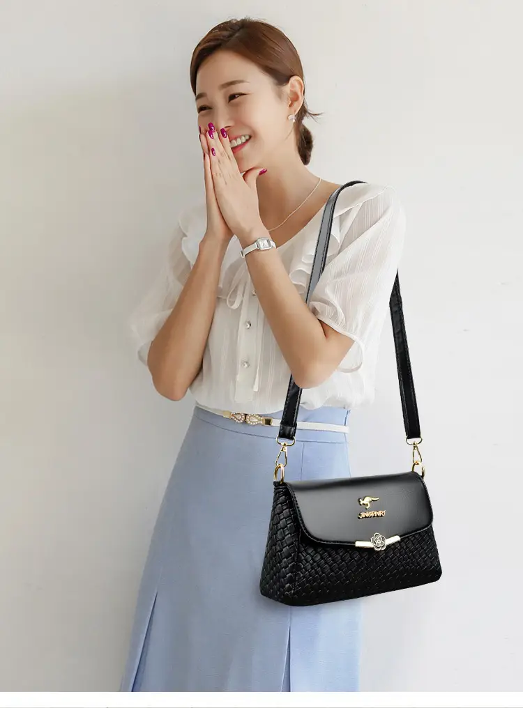 Black Woven Crossbody Bag for Women — feature 20