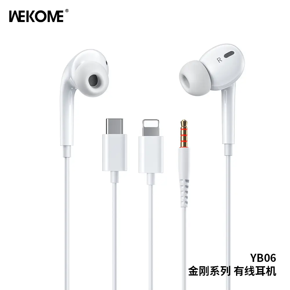 WEKOME Wired In-Ear Headset for Apple Huawei Oppo Xiaomi - Image 2