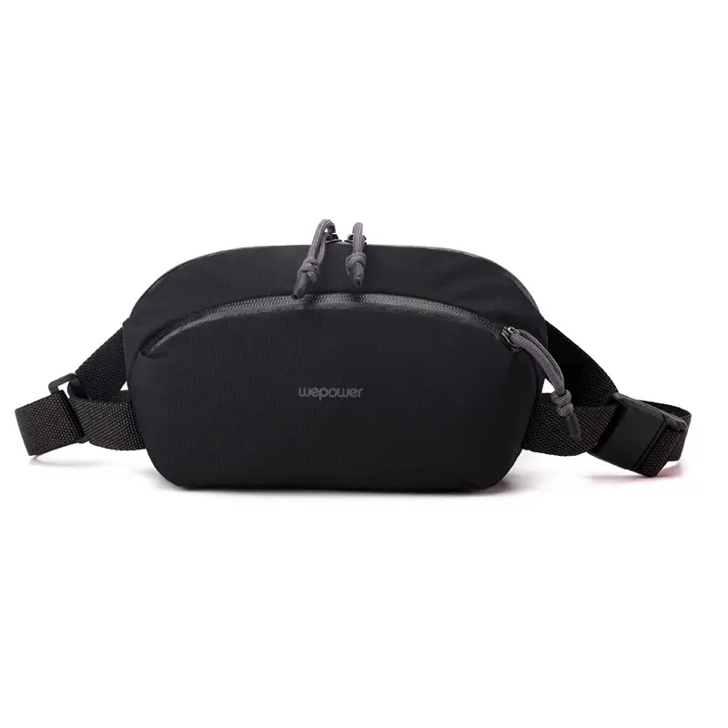 Men's Black Personalized Sports Satchel Waist Bag - Image 10