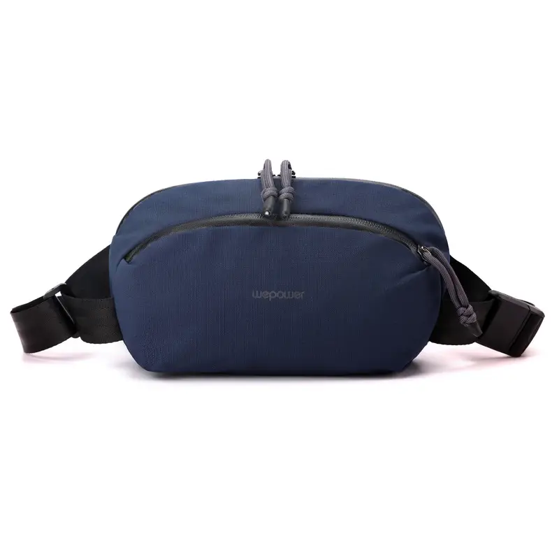 Men's Black Personalized Sports Satchel Waist Bag - Image 2