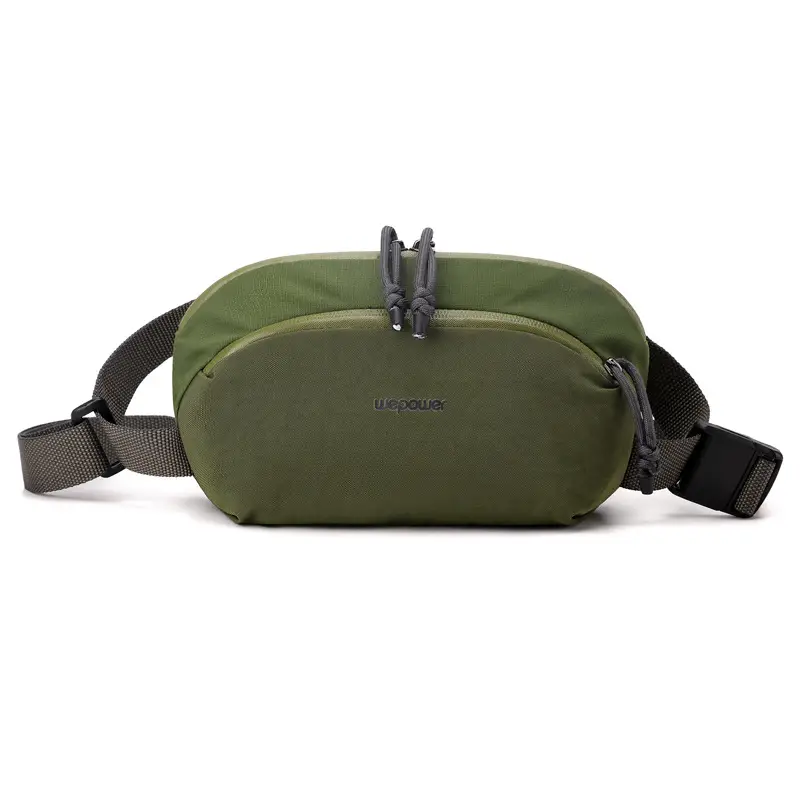 Men's Black Personalized Sports Satchel Waist Bag - Image 4