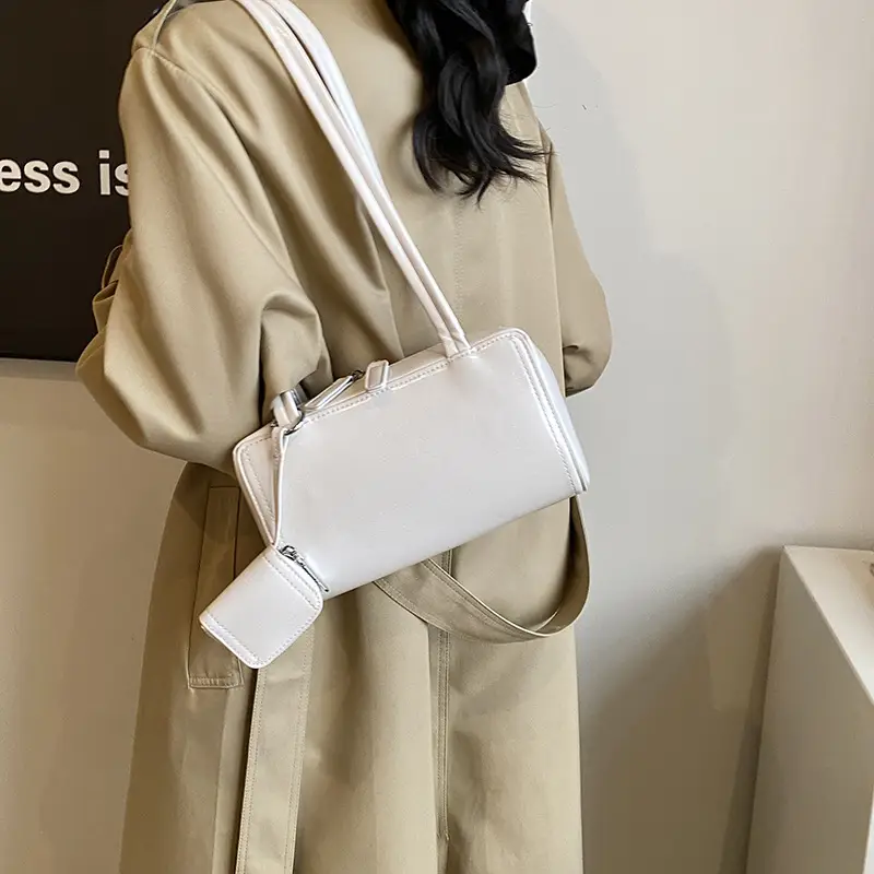 White Square Shoulder Bag for Women 2025 - Image 4