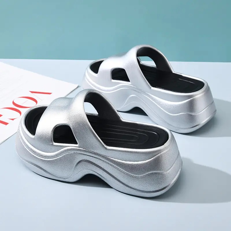 Women's Women's Summer EVA Thick-soled Breathable Non-slip Slippers Wear-resistant High-rise Non-smelly-feet All-match Sandals and Slippers - Image 3