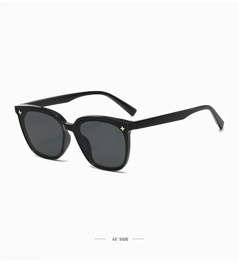2025 Retro Sunglasses Black Frame Anti-UV Slimming Women — feature 10