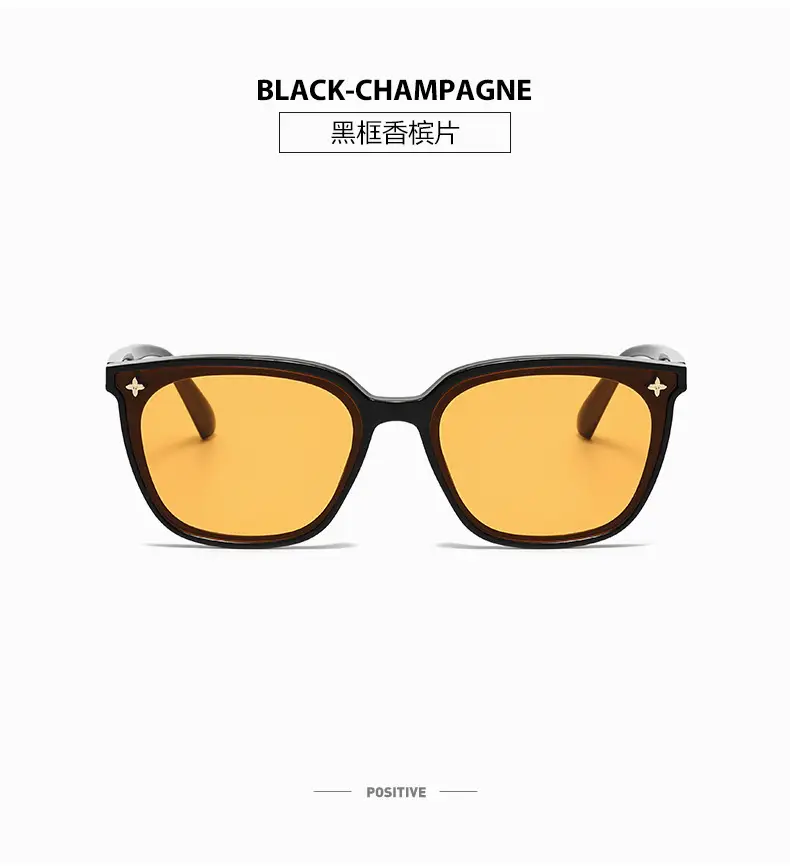 2025 Retro Sunglasses Black Frame Anti-UV Slimming Women — feature 19