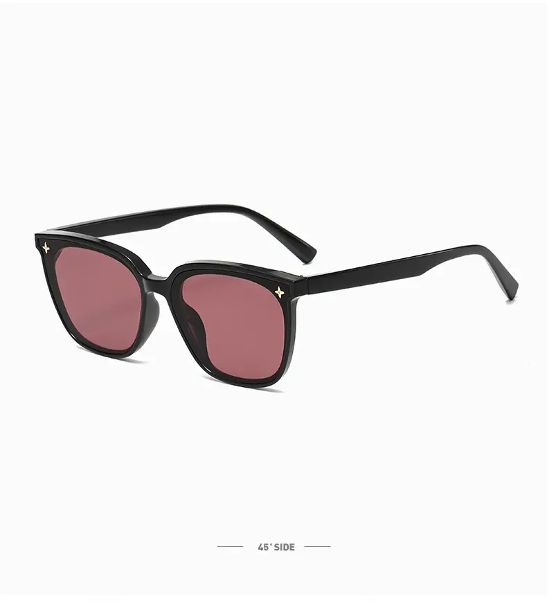 2025 Retro Sunglasses Black Frame Anti-UV Slimming Women — feature 22