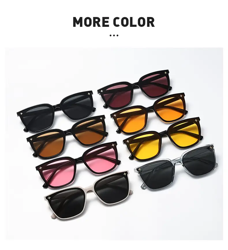2025 Retro Sunglasses Black Frame Anti-UV Slimming Women — feature 25