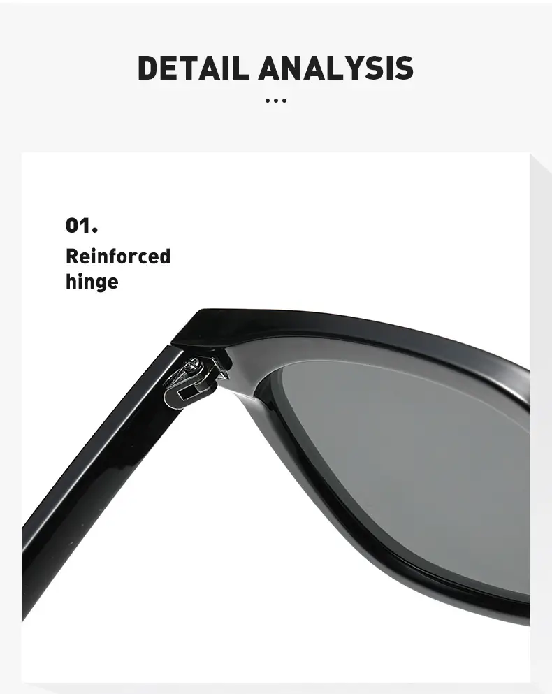2025 Retro Sunglasses Black Frame Anti-UV Slimming Women — feature 3