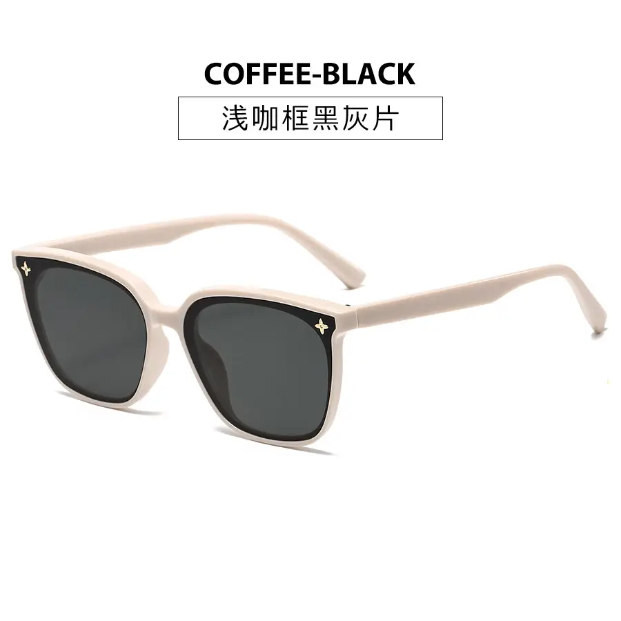 2025 Retro Sunglasses Black Frame Anti-UV Slimming Women - Image 2