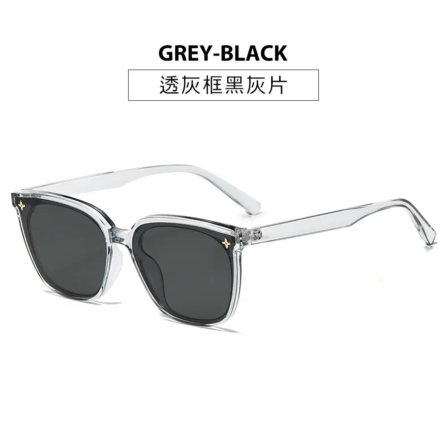 2025 Retro Sunglasses Black Frame Anti-UV Slimming Women - Image 3