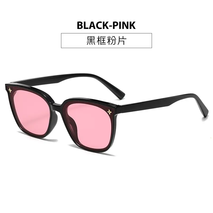 2025 Retro Sunglasses Black Frame Anti-UV Slimming Women - Image 6