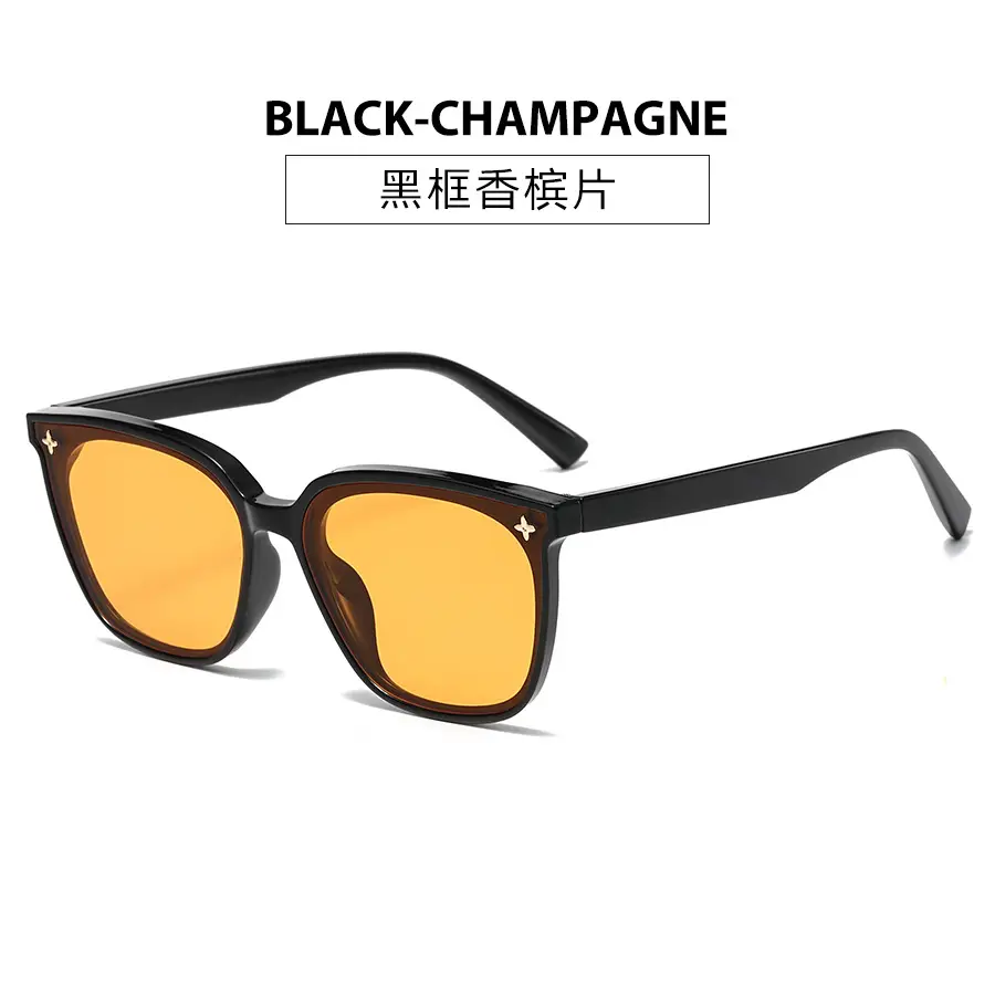 2025 Retro Sunglasses Black Frame Anti-UV Slimming Women - Image 8