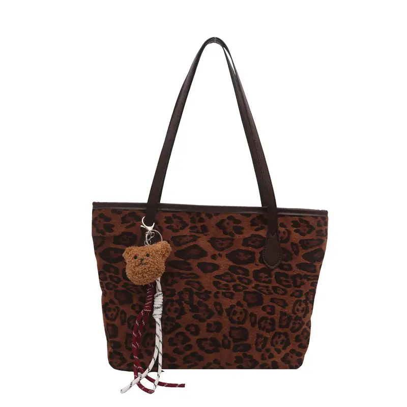Leopard Print Large Capacity Women's Shoulder Bag - Image 13