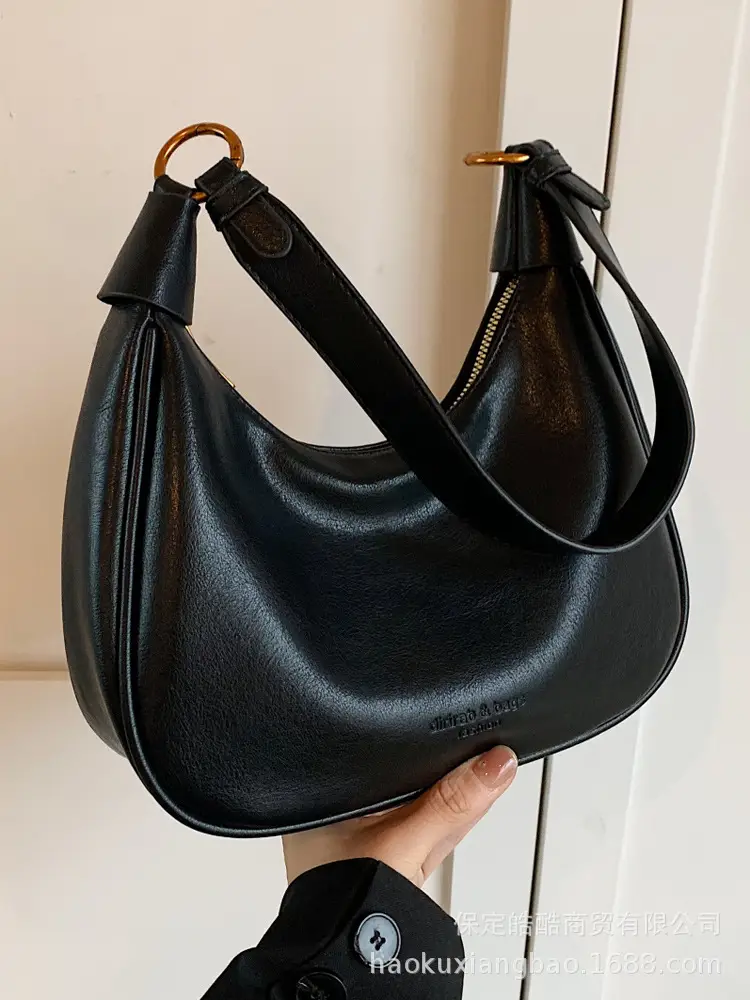 Women's Brown Leather Shoulder Bag Autumn Winter 2024 - Image 6