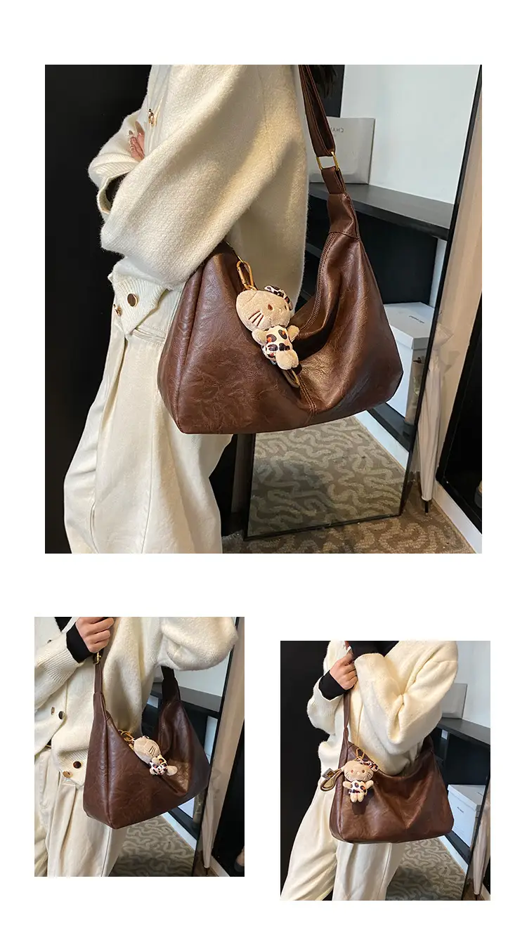 Soft Leather Shoulder Crossbody Bag Women 2024 New Size — feature 6