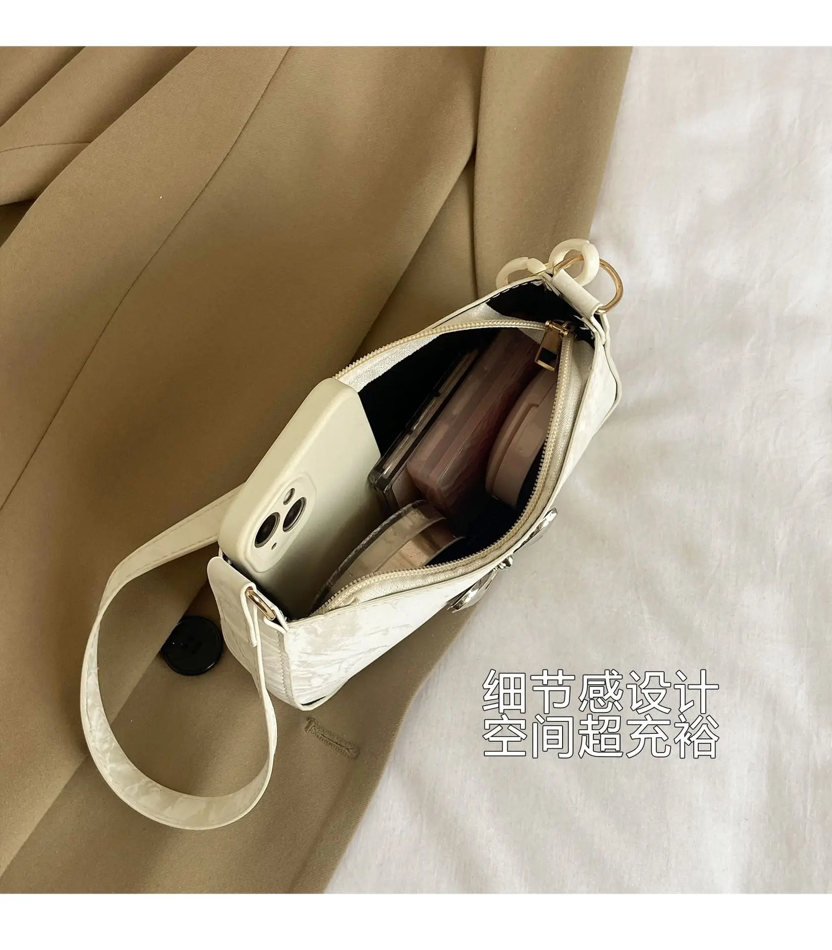Black Bow Shoulder Bag for Women 2025 Spring — feature 7