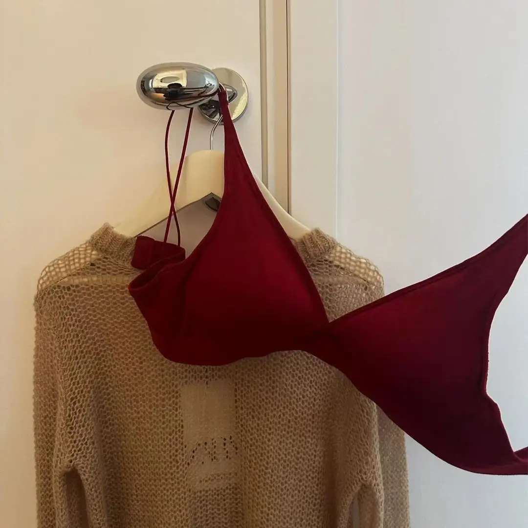 French Triangle Cup Large Chest Small Comfortable No Steel Rings Small Chest Not Empty Cup Flat Chest Special Thin Naked Underwear