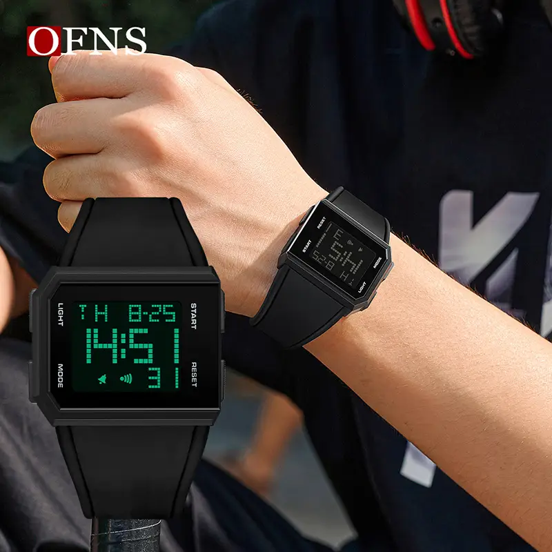 O'FANS Digital Watch Black 1159 Waterproof Sports Wear - Image 8