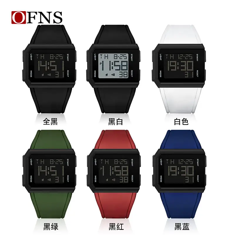 O'FANS Digital Watch Black 1159 Waterproof Sports Wear - Image 10