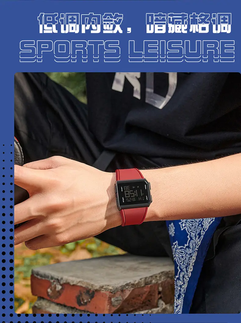 O'FANS Digital Watch Black 1159 Waterproof Sports Wear — feature 16