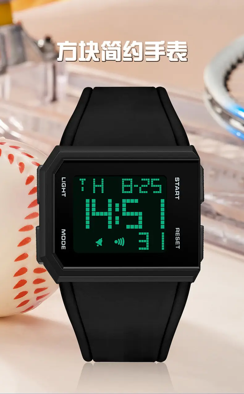 O'FANS Digital Watch Black 1159 Waterproof Sports Wear — feature 2