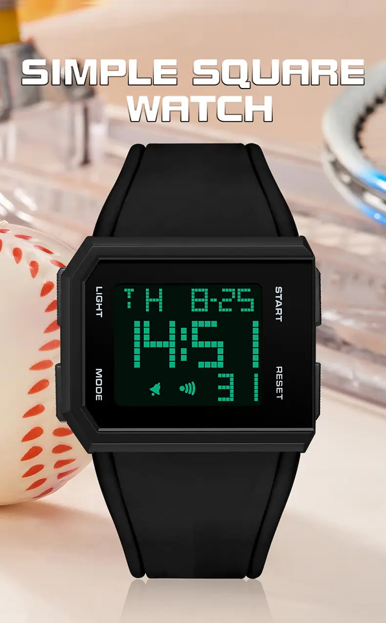 O'FANS Digital Watch Black 1159 Waterproof Sports Wear — feature 21