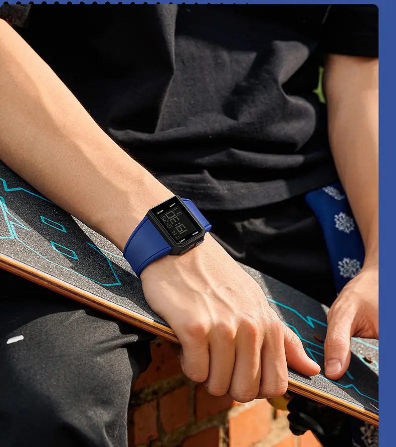 O'FANS Digital Watch Black 1159 Waterproof Sports Wear — feature 36