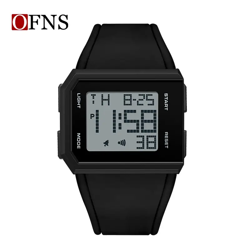 O'FANS Digital Watch Black 1159 Waterproof Sports Wear - Image 2