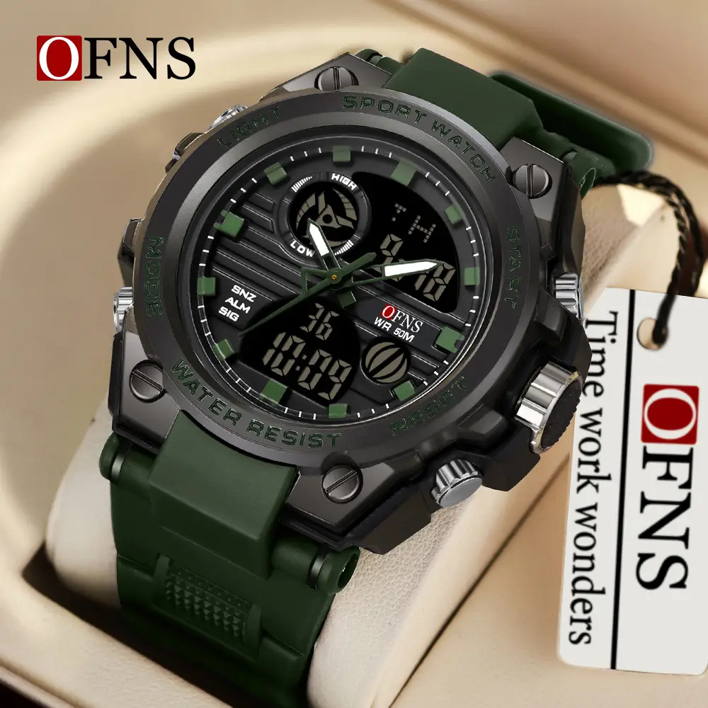 O'Fannie Black Multifunctional Waterproof Sports Watch - Image 7