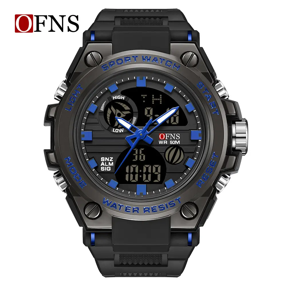 O'Fannie Black Multifunctional Waterproof Sports Watch - Image 9