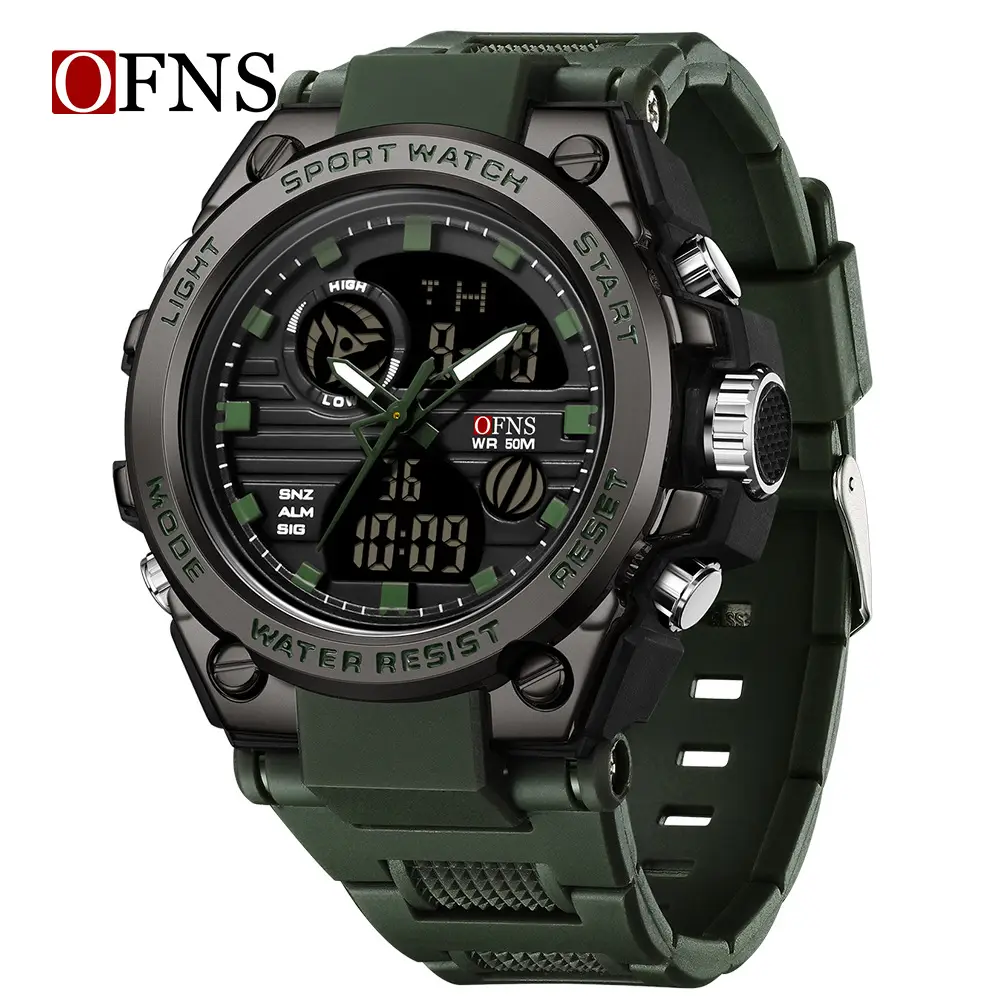 O'Fannie Black Multifunctional Waterproof Sports Watch - Image 2