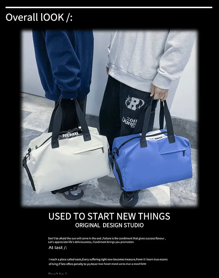 Large Capacity Travel Bag for Gym & Boarding Use — feature 4