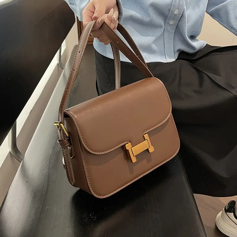 Women's Brown H-Back Crossbody Bag 2024