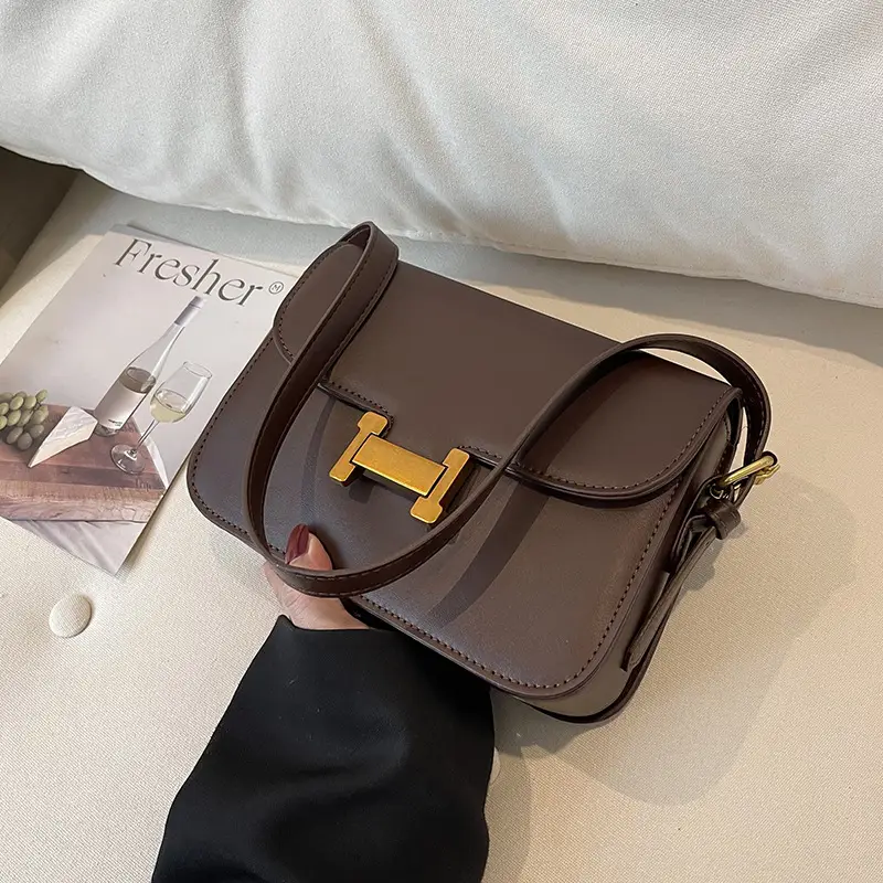 Women's Brown H-Back Crossbody Bag 2024