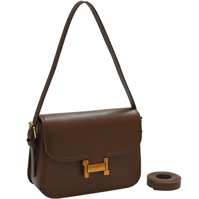 Women's Brown H-Back Crossbody Bag 2024