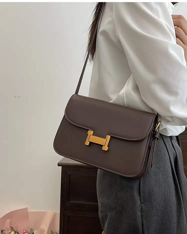 Women's Brown H-Back Crossbody Bag 2024 — feature 15