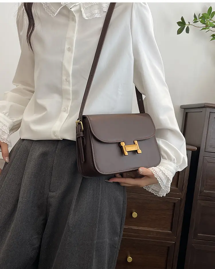 Women's Brown H-Back Crossbody Bag 2024 — feature 16