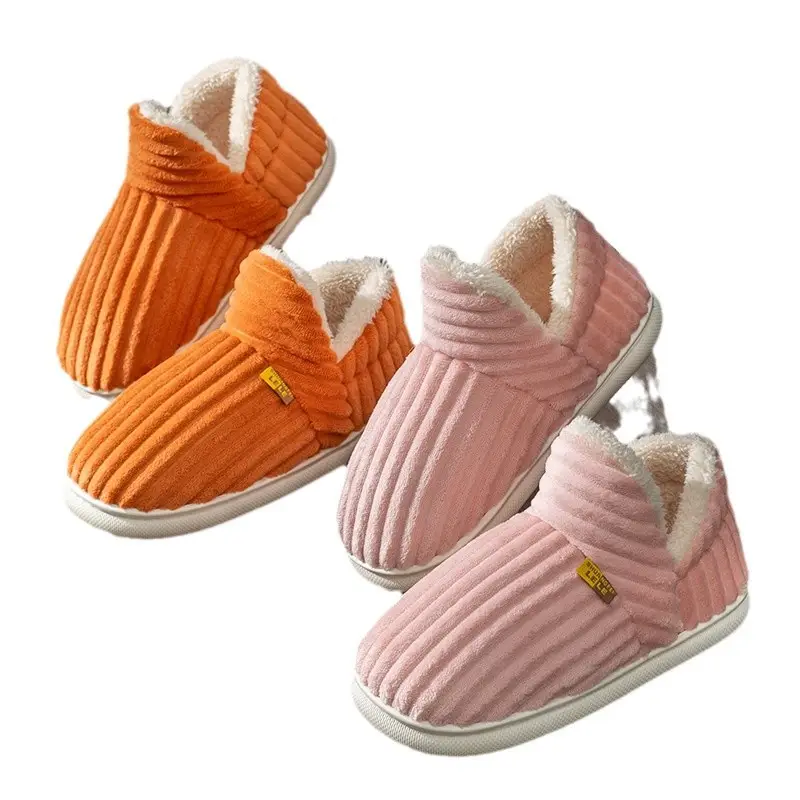 Autumn and Winter Cotton Slippers Bag with Men's Couple Indoor Home Warm Home Yuezi Wool Slippers Women's Winter Cotton Shoes